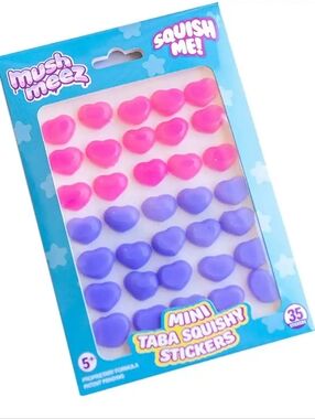 Beverly Hills Teddy Bear Company Mushmeez Mini Taba Squishy Stickers, 35 ea